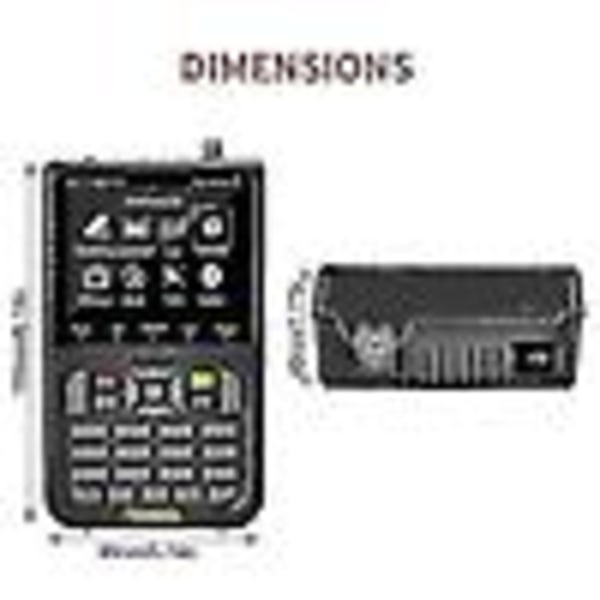 Tv-signalfindermeter DVB-S/S2/S2X Signalmodtager 3,5 tommer LCD-skærm H.264