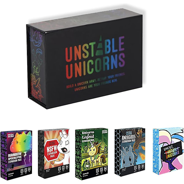 st Unstable Unicorn Solitaire Spelset - Strategispel för vuxna, som komplement till Base Unstable Unicorn Solitaire