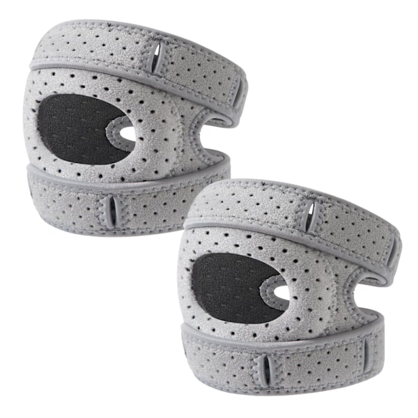 2-pack knäskydd med patelladyna - Justerbart stöd för senor, smärtlindring med patellagelkuddar för menisk/artros