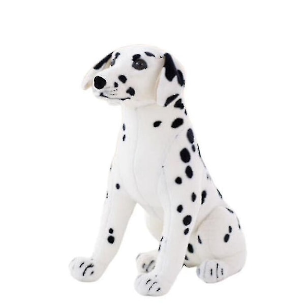 Livagtig plysdyr hundedukke plys dalmatiner hund Dalmatian lying down 50cm