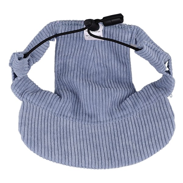 Dog Sun Hat Fashion Casual UV Protection Breathable Ear Holes Adjustable Pet Hat For Outdoor Travel Camping Blue M