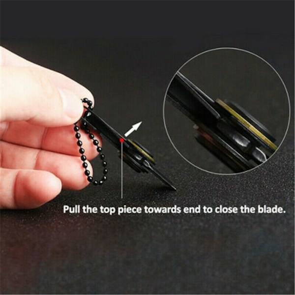 Udendørs Nøglering Mini Cutter EDC Foldbar - på lager