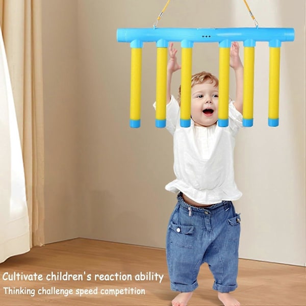 Reflex Challenge-spel, Drop Sticks-spel, Hand-öga-koordination Reaktionsträningsleksak, 3 Justerbara Hastigheter, Med Fjärrkontroll LGL B