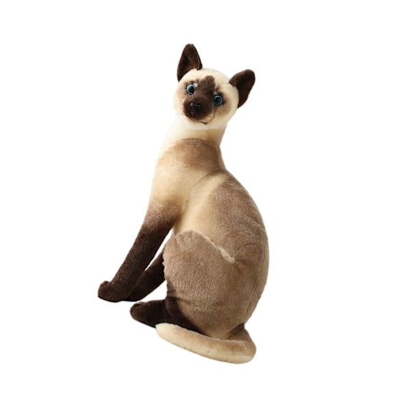 1/2 Suloinen pehmolelu Mukava kotiornamentti Kissapehmolelu Siamese Cat 35cm 1Set