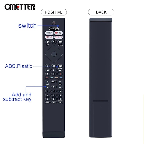 Til Philips 7900 Series 43pus7906/12 Smart Tv Fjernbetjening 398gr10bephn0041bc Brc0984501/01 50pus7956/12 55pus7906/12