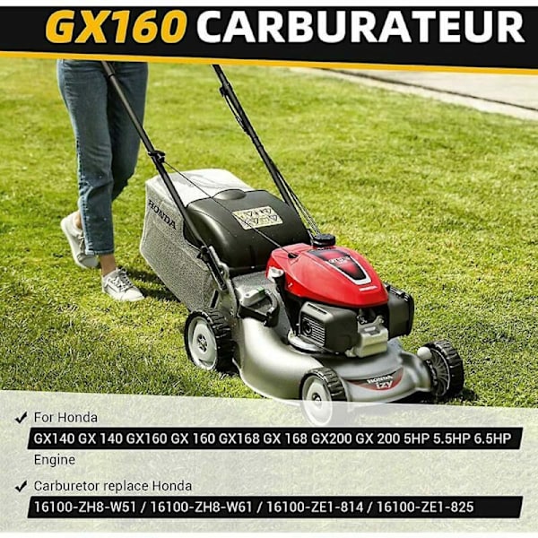 Gx160 Förgasare för Honda Gx200 Gx160 Motor