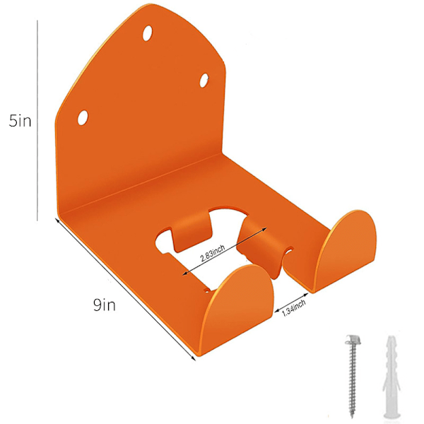 Heavy Duty Plæneklipperholder Krog Have Værktøj Garage Vægmonteret Opbevaringsstativ (2stk)