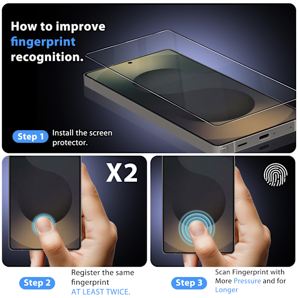 Samsung S25 Ultra Näytönsuoja ja linssinsuoja – Korkealaatuinen karkaistu lasi – Suojaus näytölle ja kameralle【ad】