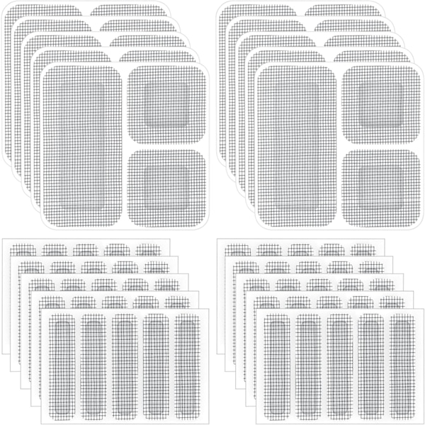 80pcs Screen Door Repair Kit Screen Patch Repair Tear Holes