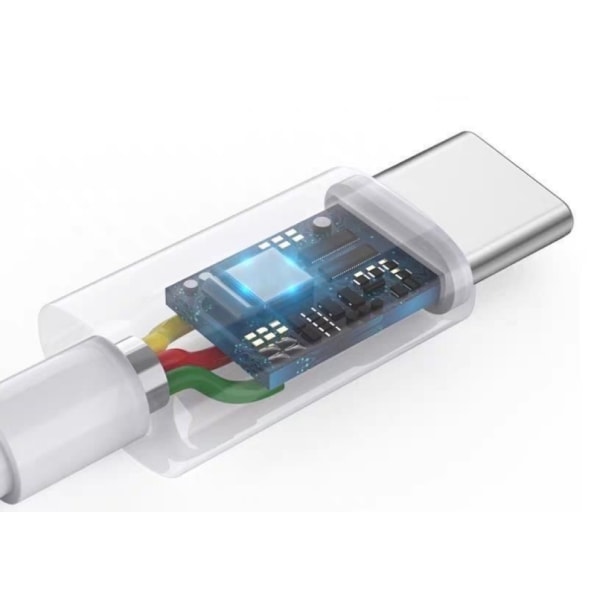 2st USB-C till 3,5 mm adapter till Samsung S20 S21 S22 Vit
