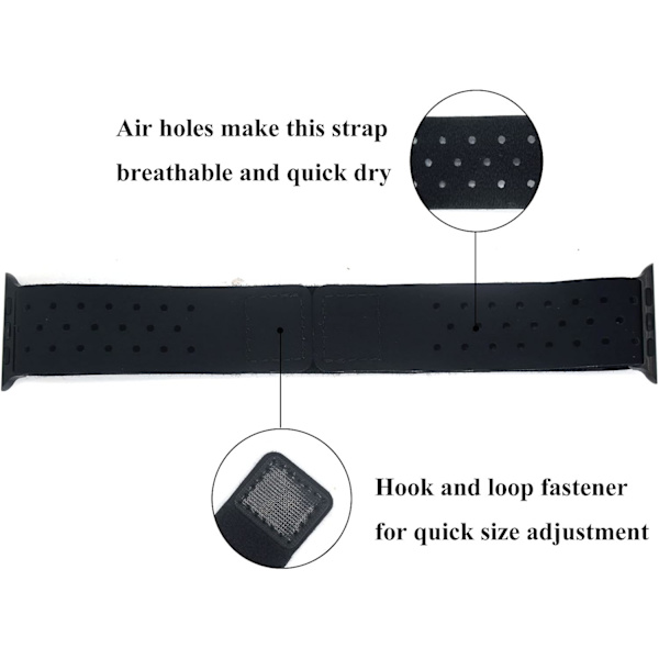 Ankelrem kompatibel med Apple Watch Series 3 2 1 38mm/42mm, (ad)