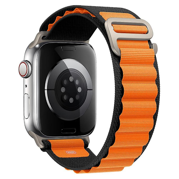 Alpine Loop-armband för Apple Watch-armband 49 mm 44 mm 40 mm 45 mm 41 mm 42 mm 38 mm 38 40 44 45 mm armband iWatch Ultra Series 7 6 3 Se 8 gun-gray gun-gray 42 44 45 49mm