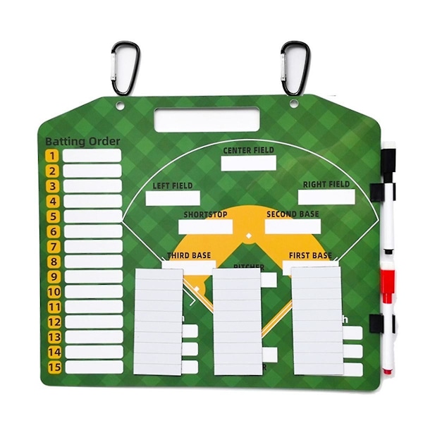 Magnetic Baseball Lineup Board for Coaches Softball Lineup Cards Marker Boards Baseball Coaching Ac