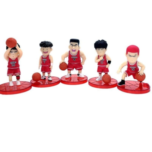 Slam Dunk Sakuragi Flower Road Rukawa Maple Bildekoration Anime Handmodell runt röda kläder