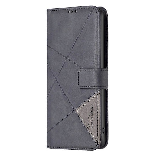 BINFEN COLOR BF05 Etui til TECNO Pova 5 Pro 5G PU Læder Flip Stand Telefon Cover - Grå Multifarvet【ad】 Multicolor Black