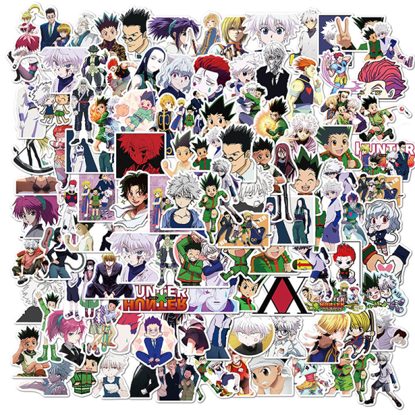 100st Pack X Hunter Anime Stickers Laptop Cykel Gitarr Skat