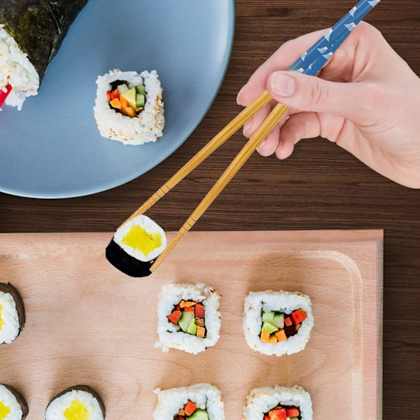 5 Paria Japanilaista Luonnollista Bambuaterästä, Uusiokäyttöiset Tikkulahjapakkaus