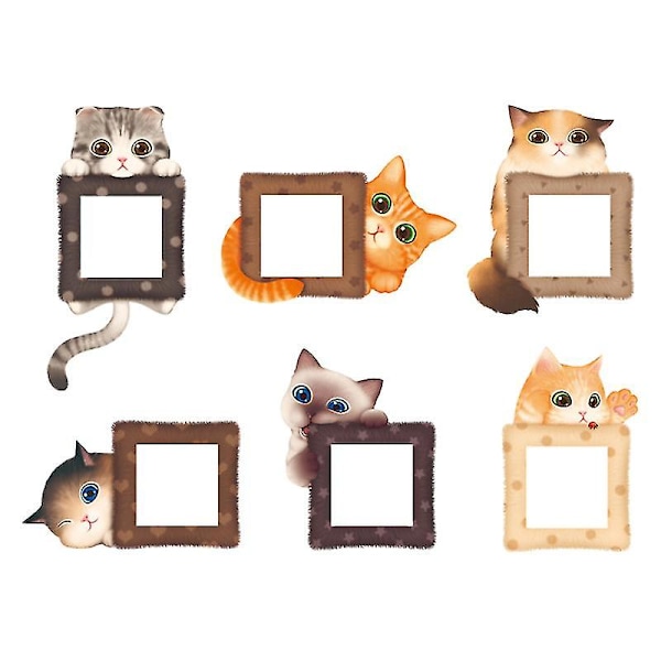 12pcs Cat Switch Sticker Pvc Socket Sticker Cartoon Switch Sticker Switch Sticker