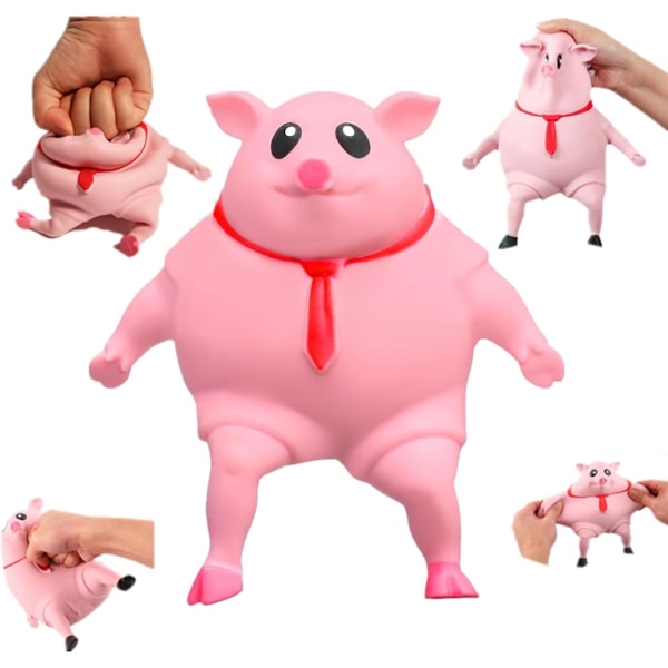 Latex Piglet Mjuk Avlastningsdocka Leksak, Djur Hög Elastisk Sträckbar