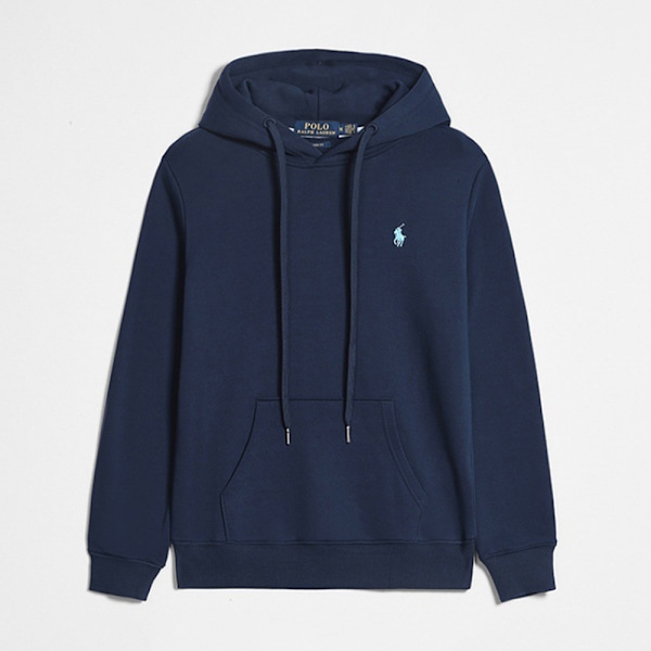 PoloRalphLauren Oversized Ensfarvet Sweater til Mænd - Herre Rund Hals Langærmet Casual Hættetrøje Letvægts Løstsiddende Sweater FF F 3XL