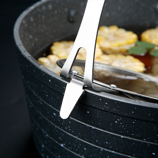 Madsi, Mesh Pasta Kurv med Håndtag, Rustfrit Stål Mesh Spider Si