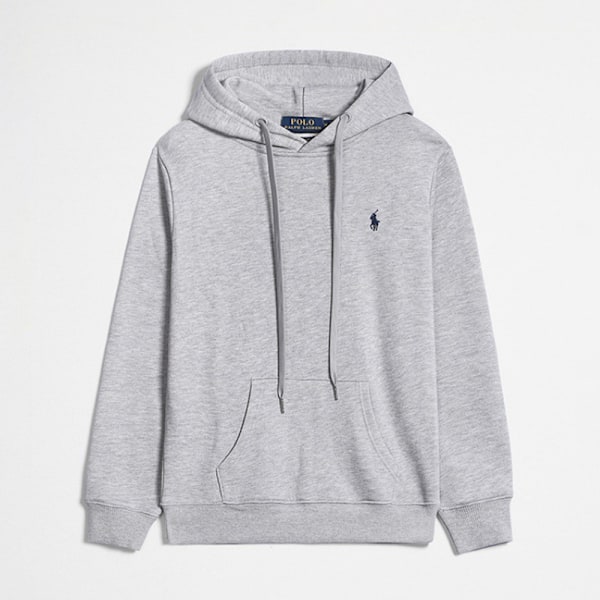 PoloRalphLauren Oversized Ensfarvet Sweater til Mænd - Herre Rund Hals Langærmet Casual Hættetrøje Letvægts Løstsiddende Sweater DD D XL