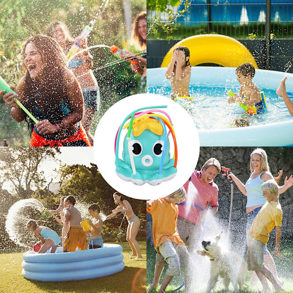 Utomhus Vattensprinkler för Barn Bläckfisk Roterande Sprinkler Leksaker Sommar Vattenleksak för Pojkar och Flickor【ad】