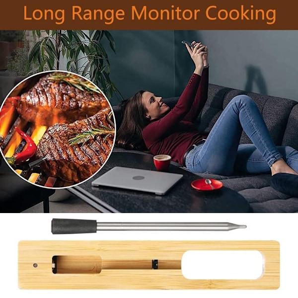 Trådlös grilltermometer stektermometer - Perfekt