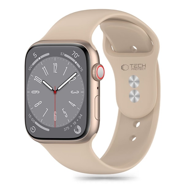 Tech-Protect Apple Watch 38/40/41/42 mm Armbånd Silikone Valnød【ad】 20