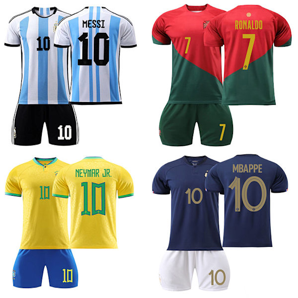 Fodboldtrøje til børn og voksne, komplet sæt, fodboldtræningsdragt 21/22 1{ad} 1 #2XL