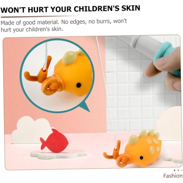 1 Set Badleksaker Polstång Badleksak Småbarnsleksak Fisk Simleksak Leksaker för Barn