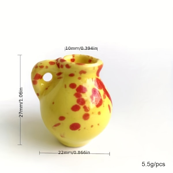 8 kpl Magneettisia Mini Keraamisia Lasimaljakoita Tipalla, Jääkaappimagneetteja, Mini Keraamisia Ruukkuja Kukille, Jääkaapin Puutarharuukku Magneetti Monivärinen