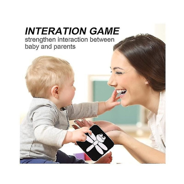 Sort og hvid baby 20 stk 40 billeder Babykort Visuel stimulation legetøj til Ne