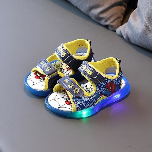Barnsandaler Flicka Prinsessandal Frozen Elsa Sommar Andningsbara Självlysande Barn Flickor Sport Sandaler Skor bild färg4(ad) picture color4 21