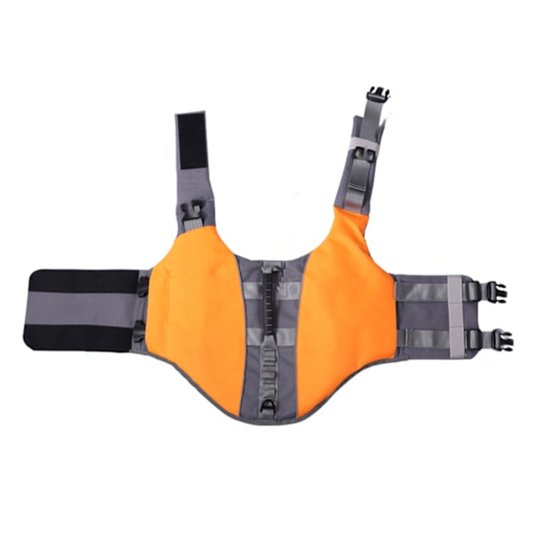 Dog Life Jacket Adjustable High Visibility Lightweight Life Vest for Pets Comfortable Dog Safety Vest for Swimming Orange M