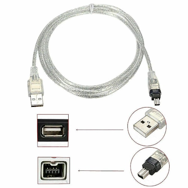 For Mini DV Minidv USB Datakabel Firewire IEEE 1394 HDV Videokamera til redigering på PC