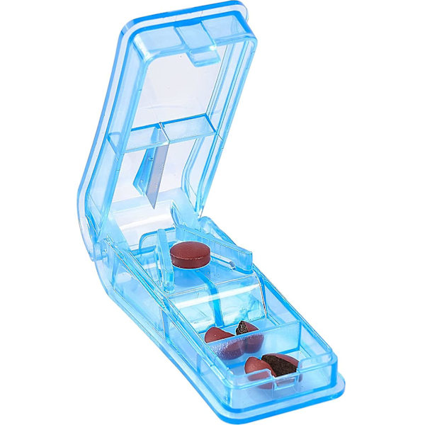 Pill Box Travel Pill Cutter Pill Splitter Pill Divider Pill Dispenser With Case Travel Pill Box, Portable Pill Dispenser, Travel Pill Case, Pill Conta