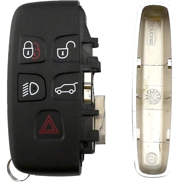 5 knappar 434 MHz smart fjärrkontroll bilnyckel ska fodral bricka för Land Rover Discovery 4/Freelander nyckelskal