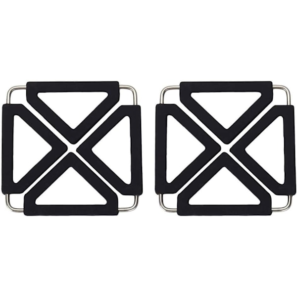 Udvidbar Silikon Trivet Måtte Varmebestandig Køkkentilbehør (2-pak)