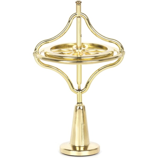 Metallisk Gyroskop Anti-Gravitation Snurrande Topp Balansleksak Present (Guld)