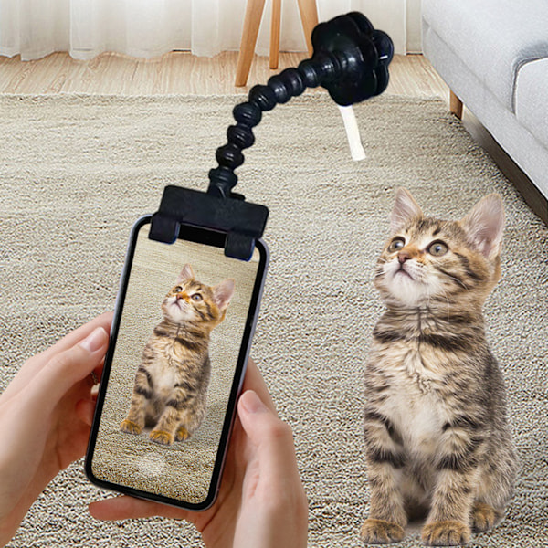 Pet Selfie Stick - Multifunktionel, sjov, interaktiv, justerbar længde, bærbar selfie stick til hunde og katte