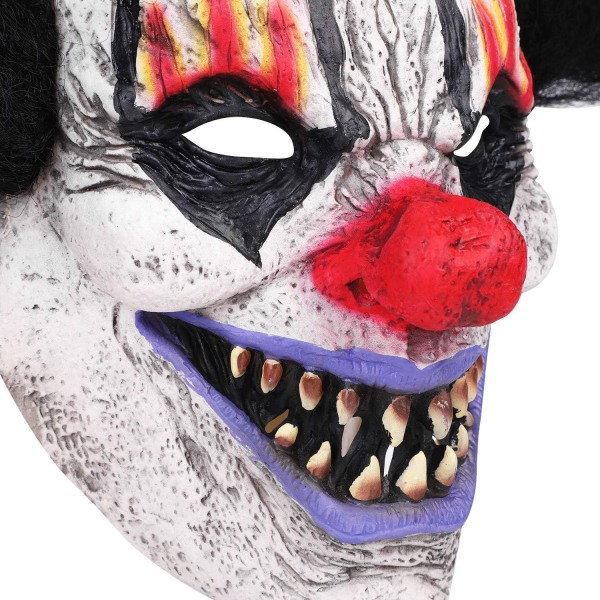 Halloween Clown Mask Skrämmande Joker Clown Mask Demon Clown Mask Skrämmande Halloween Dräkt rekvisita Helmask