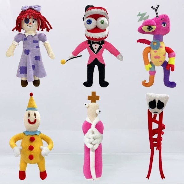Ny Magisk Digital Leksak Cirkus Plysch, Söta Clowner Plyschleksaker för TV-Fans Cartoon