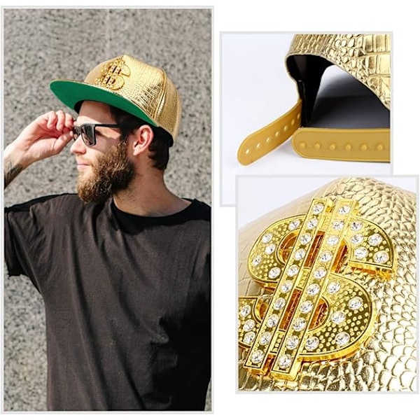 Ny Crocodile Baseballkasket Legering Dollar Flat Brim Hat Hip-hop Hat