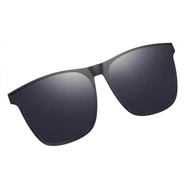 Polariserade Clip-on solglasögon Unisex Anti-Glare Grey