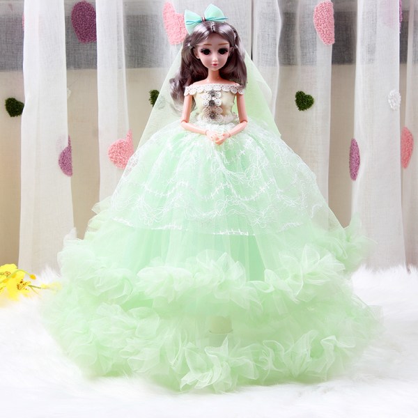 Enchanting Princess - 45 cm Barbie doll in a wedding dress for children