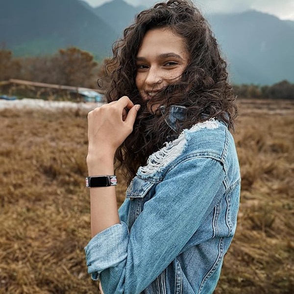 3 Joustavaa Ranneketta, Yhteensopiva Fitbit Charge 5/Fitbit Charge 6 -rannekkeiden Kanssa Miehille ja Naisille, Hengittävä ja Säädettävä C