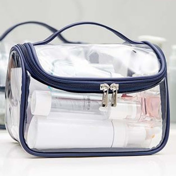 Transparent Pvc Toiletry Cosmetic Bag Makeup Travel Case