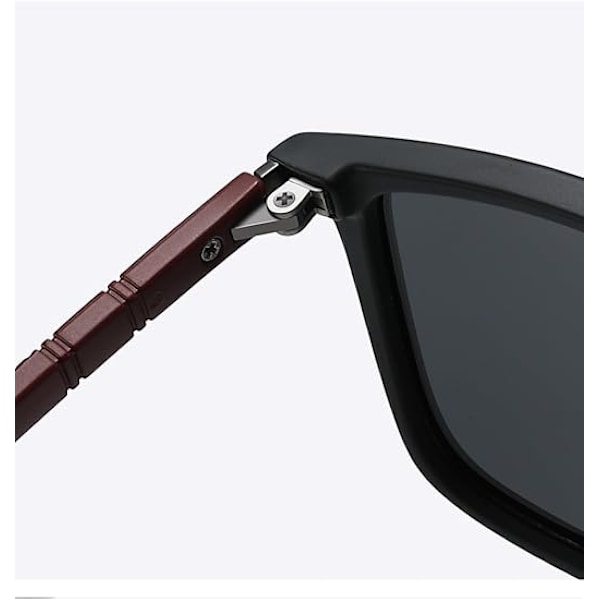 SunShadeX/Designer-001-Solbriller-1-Vintage Kvadrat: Polariseret, UV400 Beskyttelse, Unisex