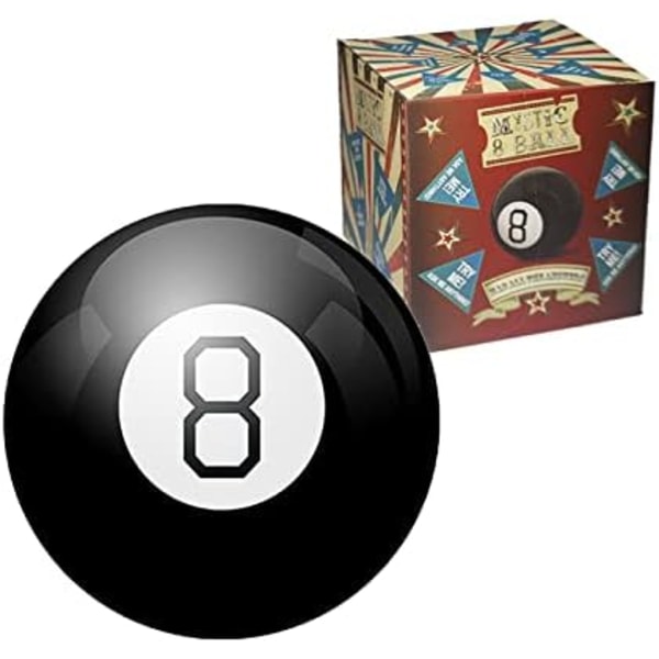 Taikapallo, Mystic 8 Ball Retro Edition - Onnen ennustuspallo kelluvalla vastauksella